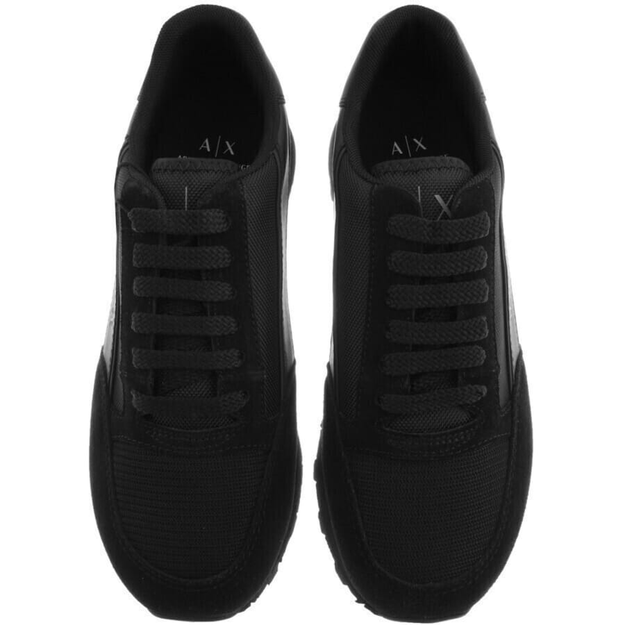 Armani Exchange Logo Trainers Black | Mainline Menswear